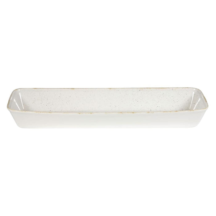 Churchill Stonecast Hints Rectangular Baking Dishes Barley White 160 x 530mm Churchill
