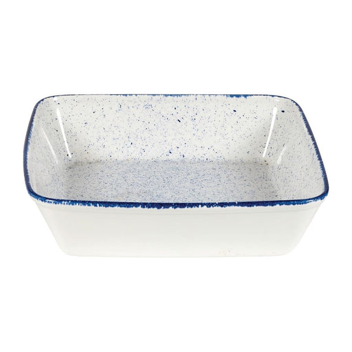 Churchill Stonecast Hints Square Baking Dishes Indigo Blue 250mm (6 Pack) Churchill