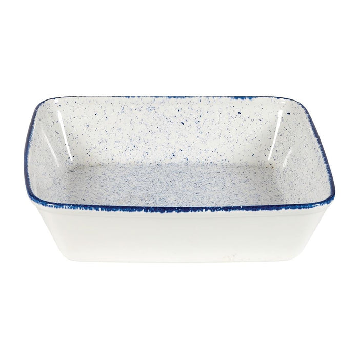 Churchill Stonecast Hints Square Baking Dishes Indigo Blue 250mm (6 Pack) Churchill