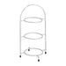 390(H) x 200(Ø)mm | 15 1/2 x 7 3/4". Three Tier