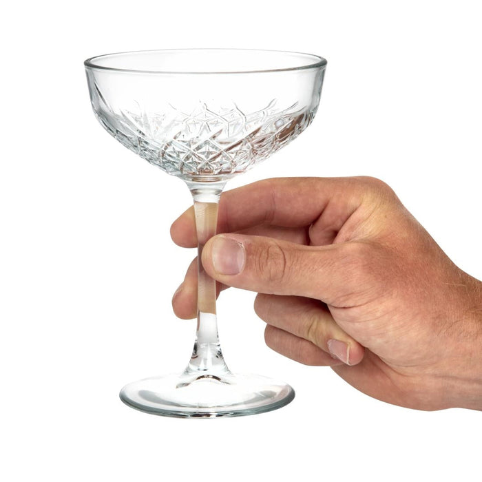 Utopia Timeless Vintage Champagne Saucers 270ml (12 Pack) Utopia