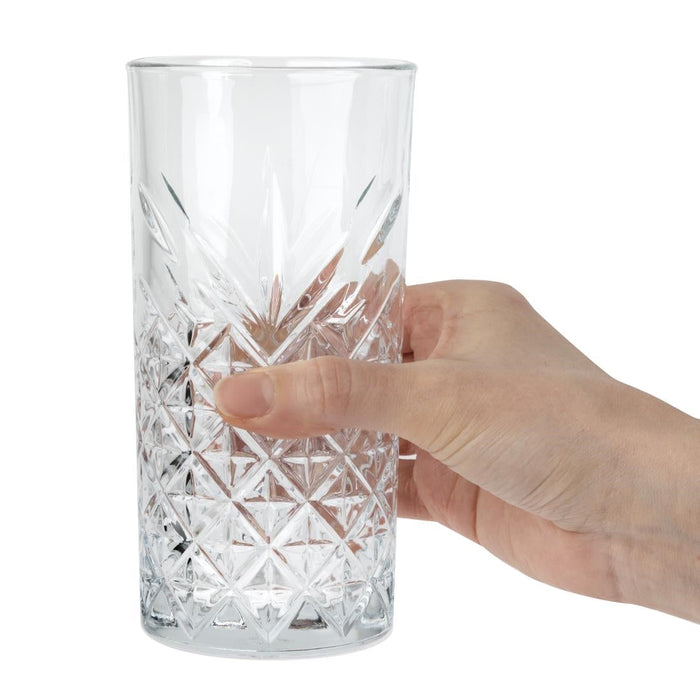 Utopia Timeless Vintage Hi Ball Glasses 450ml (12 Pack) Utopia