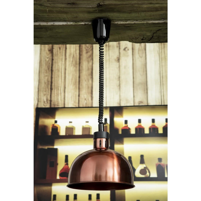 Buffalo Retractable Dome Heat Shade Copper Finish Buffalo