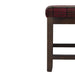 Bolero Dale Low Stools Claret Tartan (2 Pack) Bolero
