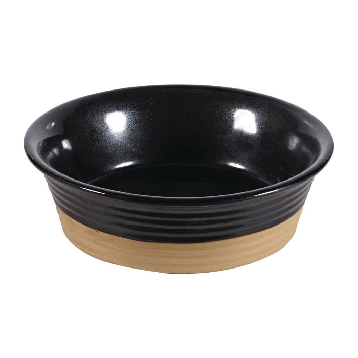 Churchill Black Igneous Stoneware Pie Dish 160mm (6 Pack) Churchill