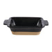 Churchill Black Igneous Stoneware Rectangle Dish 170mm (6 Pack) Churchill