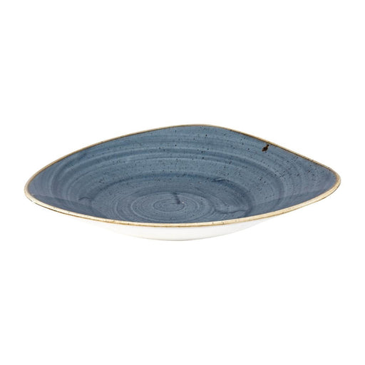 Churchill Stonecast Triangular Shallow Bowls Blueberry 272mm (12 Pack) Churchill