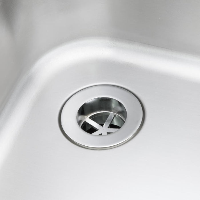 Vogue Single Sink with Double Drainer 1500mm Vogue