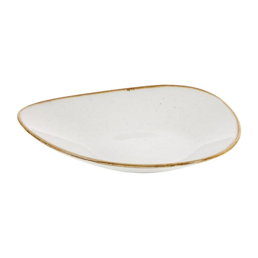 Churchill Stonecast Triangular Shallow Bowls Barley White 272mm Churchill