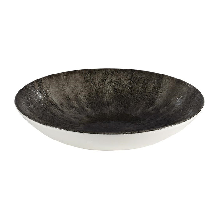 Churchill Stone Quartz Black Evolve Coupe Bowls 248mm (12 Pack) Churchill