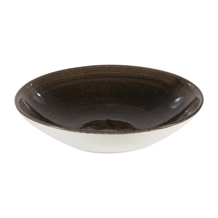 Churchill Stonecast Patina Evolve Coupe Bowls Iron Black 182mm (12 Pack) Churchill