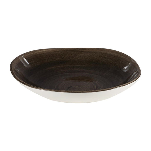 Churchill Stonecast Patina Round Trace Bowls Iron Black 253mm (12 Pack) Churchill