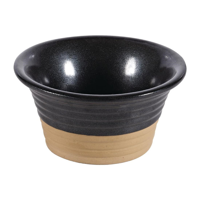Churchill Black Igneous Stoneware Ramekin 100mm (6 Pack) Churchill
