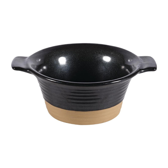 Churchill Black Igneous Stoneware Pie Dish 140mm (6 Pack) Churchill