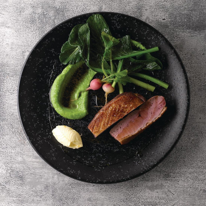 Churchill Menu Shades Caldera Ash Coupe Plates 205mm (6 Pack) Churchill