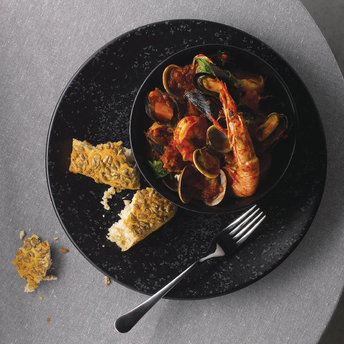 Churchill Menu Shades Caldera Ash Coupe Plates 270mm (6 Pack) Churchill