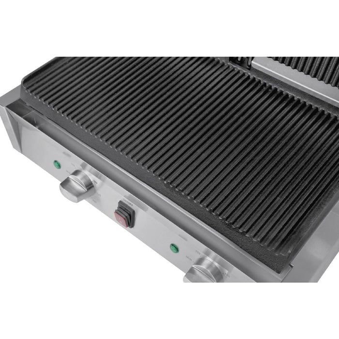 Buffalo Bistro Double Ribbed Contact Grill Buffalo