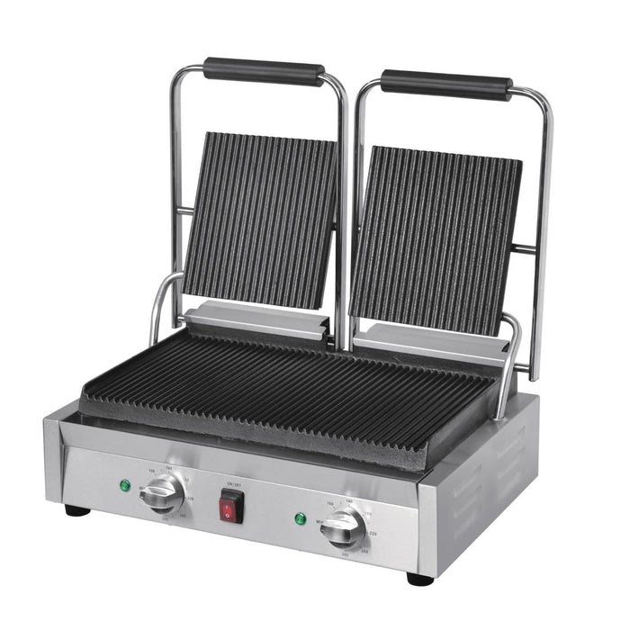 Buffalo Bistro Double Ribbed Contact Grill Buffalo