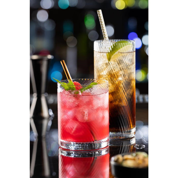 Utopia Twisted Hayworth Hi Ball Glasses 355ml (6 Pack) Utopia