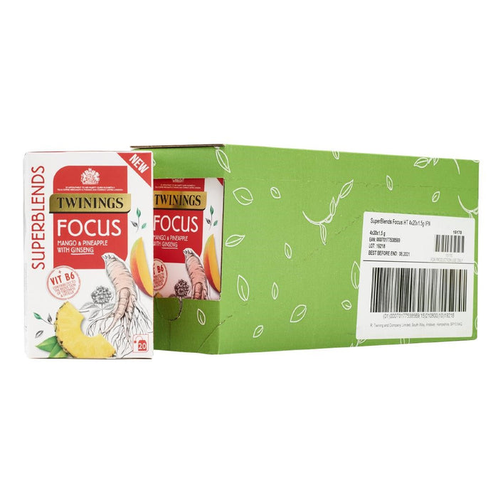 Twinings Superblends Focus Tea Bags (80 Pack) Twinings