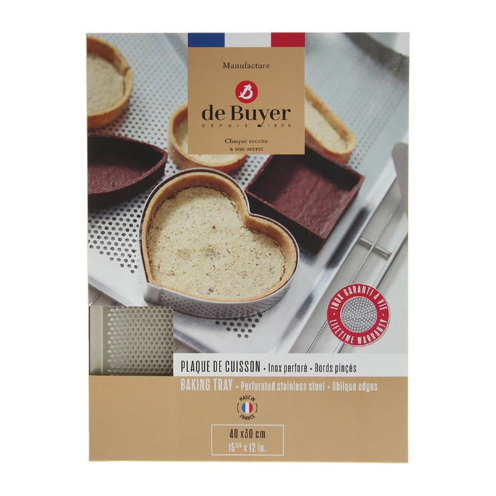 De Buyer Perforated Baking Tray 400x300mm De Buyer