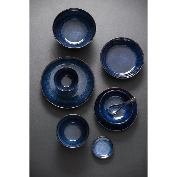 Olympia Luna Midnight Blue Coupe Plate 255mm (4 Pack) Olympia