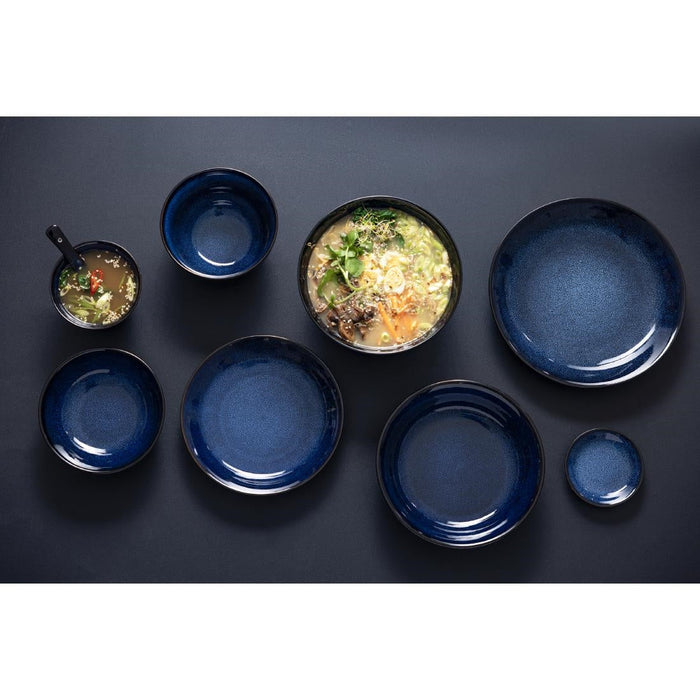 Olympia Luna Midnight Blue Footed Bowls 115mm (8 Pack) Olympia