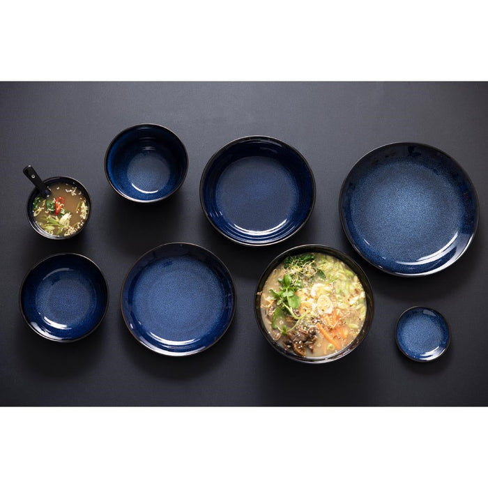 Olympia Luna Midnight Blue Footed Bowls 150mm (6 Pack) Olympia