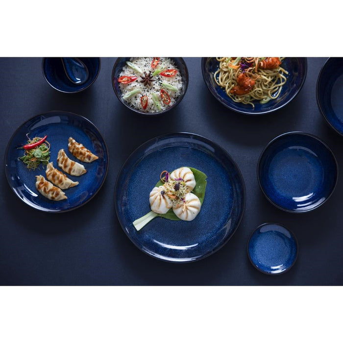 Olympia Luna Midnight Blue Footed Bowls 205mm (4 Pack) Olympia