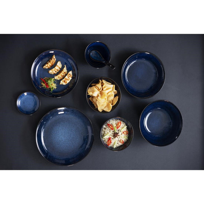 Olympia Luna Midnight Blue Soy Dishes 100mm (12 Pack) Olympia