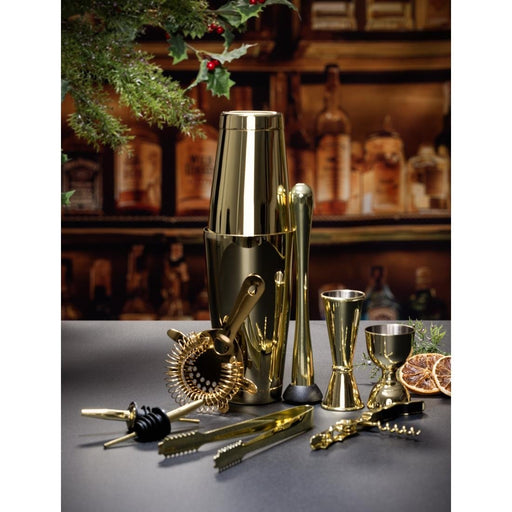 Beaumont Muddler Gold Plated Stainless Steel 23cm Beaumont