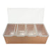 Beaumont 4 Compartment Condiment Holder Copper Plated Beaumont