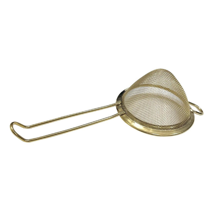 Beaumont Fine Mesh Strainer Gold Plated Beaumont