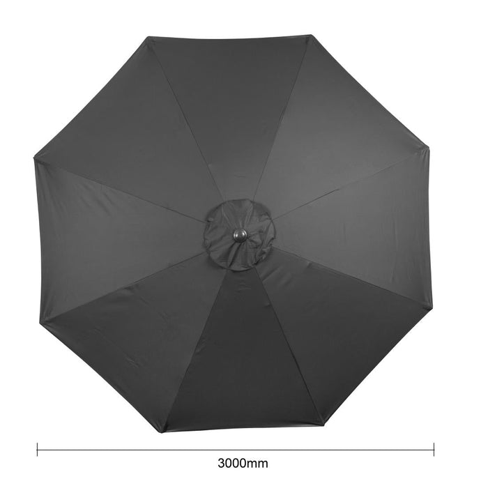 Bolero Seville Round Parasol 3m Diameter Black Bolero