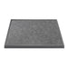 Bolero Black Brushed Mix Outdoor Tempered Glass Table Top Square Grey Trim 700mm Bolero