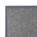 Bolero Black Brushed Mix Outdoor Tempered Glass Table Top Square Grey Trim 700mm Bolero