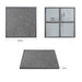 Bolero Black Brushed Mix Outdoor Tempered Glass Table Top Square Grey Trim 700mm Bolero