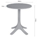 Bolero Lorenzo 600mm Round Café Table - Medium Grey Bolero