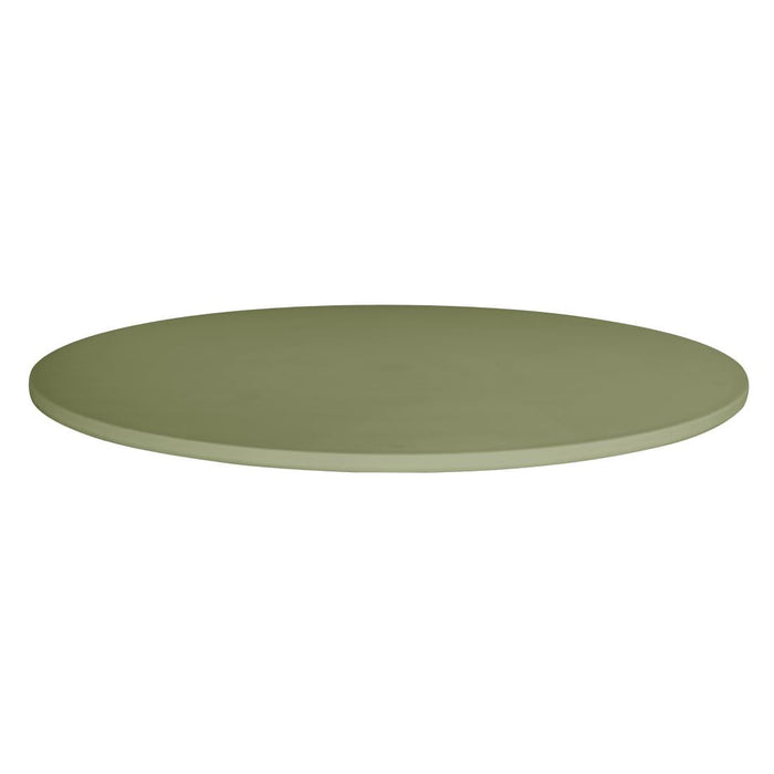 Bolero Verona 700mm Round Café Table - Olive Green Bolero