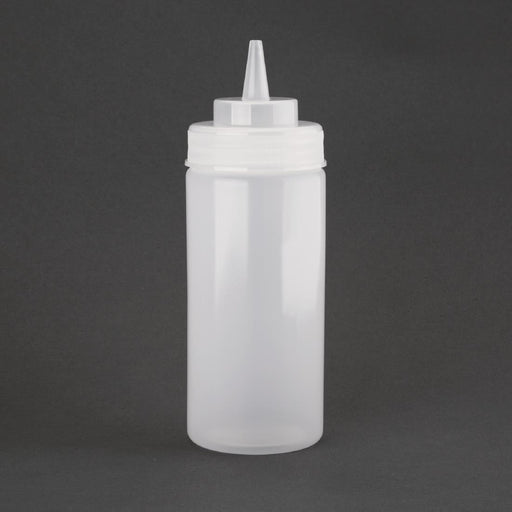 Vogue Clear Wide Neck Squeeze Sauce Bottle 16oz Vogue
