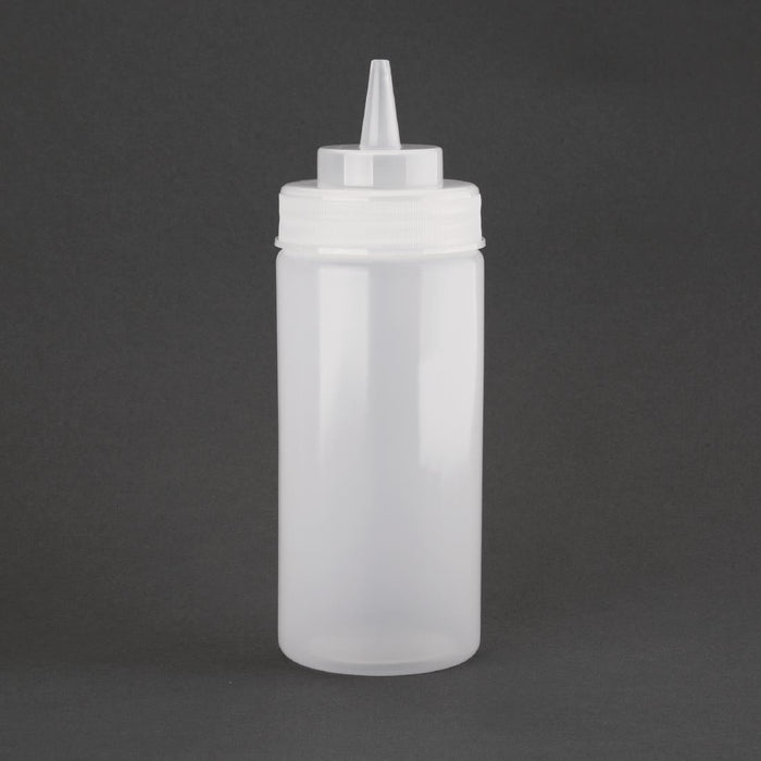 Vogue Clear Wide Neck Squeeze Sauce Bottle 16oz Vogue