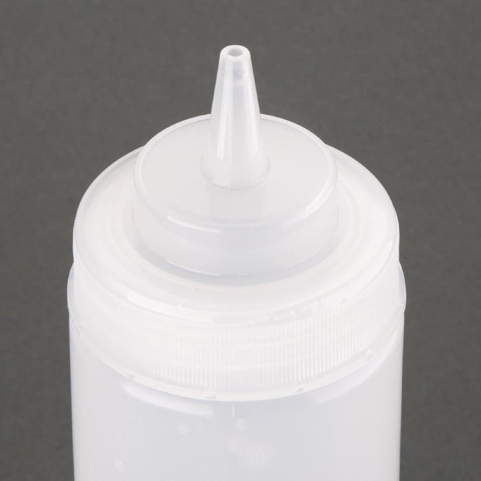 Vogue Clear Wide Neck Squeeze Sauce Bottle 16oz Vogue