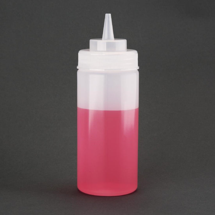 Vogue Clear Wide Neck Squeeze Sauce Bottle 16oz Vogue