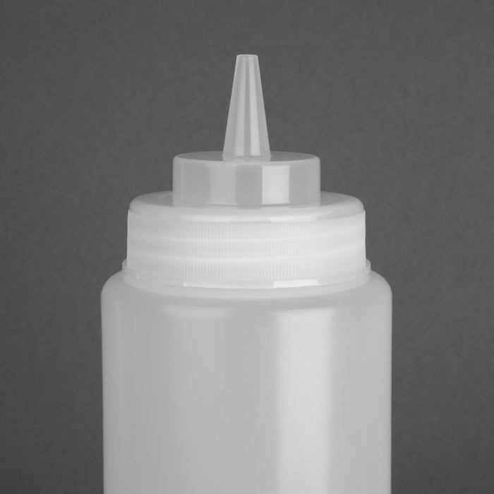 Vogue Clear Wide Neck Squeeze Sauce Bottle 32oz Vogue