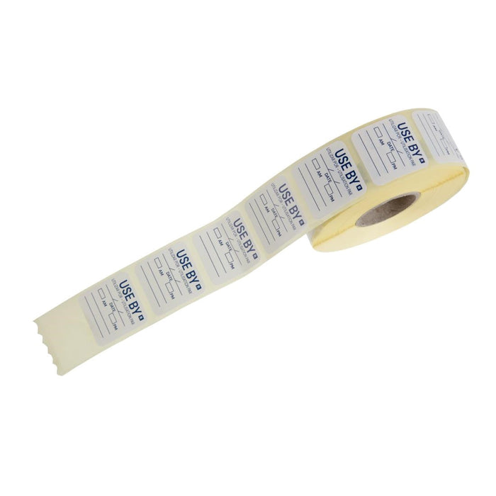 Hygiplas Removable Use By Labels (1000 Pack) Hygiplas