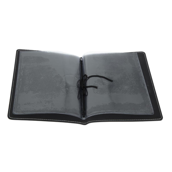 Olympia Faux Leather Menu Cover A5 Black Olympia