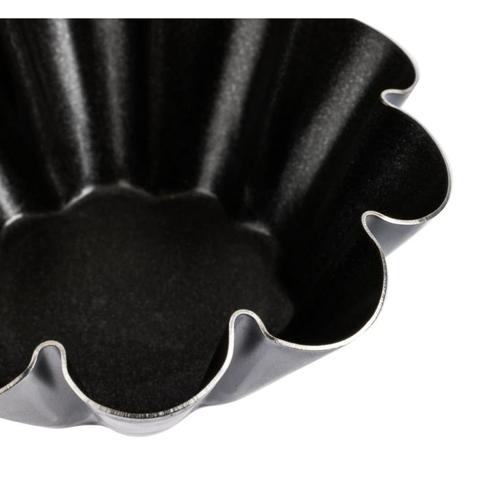Matfer Bourgeat Non-Stick Mini Brioche Tin 75mm (12 Pack) Matfer Bourgeat