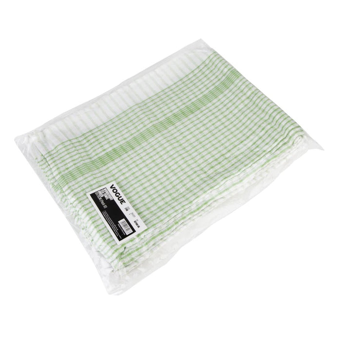 Vogue Wonderdry Tea Towels Green (10 Pack) Vogue