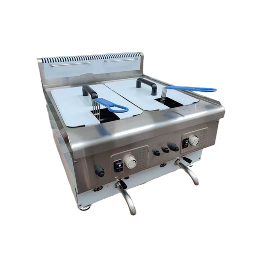 Infernus Countertop Gas Fryer Twin Tank 14L x 2 LPG Canmac Catering Equipment