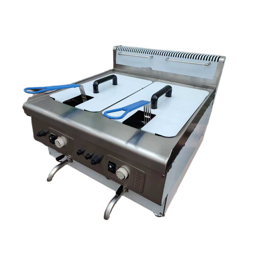 Infernus Countertop Gas Fryer Twin Tank 14L x 2 LPG Canmac Catering Equipment